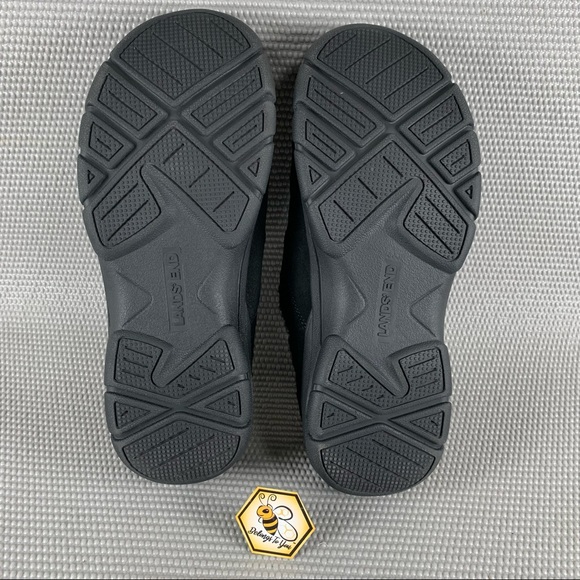 Land’ End All Weather Black Suede Slip On Mules/Clogs Women’s 8D - Picture 3 of 6